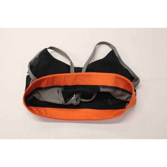 Nike Icon Clash Light Support Sports Bra Womans Medium Colorblock Orange Black - Picture 6 of 7
